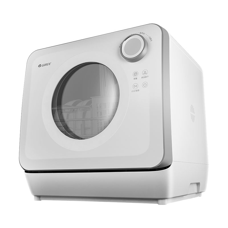 格力（GREE）洗碗机 全自动家用小型独立台式免安装洗碗机烘干净味 除菌消毒柜刷碗机 WQP4-04bR（格力自动洗碗机）