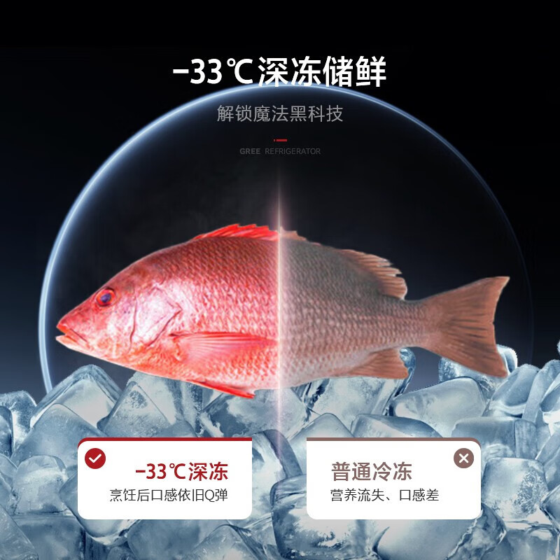 格力(GREE)晶弘冰箱502升T型三门对开-33℃深冻储鲜宽幅变温变频一级能效BCD-502WPDGA/云岫岩