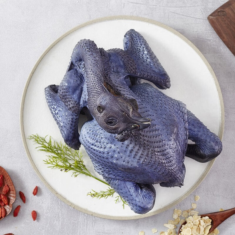 天农食品 供港乌鸡1.2斤 山林散养乌凤鸡乌骨鸡整鸡肉 月子餐炖汤生鲜食材 清远乌鸡1.2斤