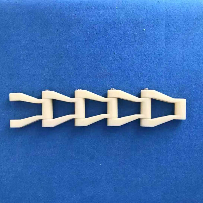 閱朗氣浮機(jī)鏈條刮渣機(jī)刮泥機(jī)尼龍鏈輪鏈條塑料傳動鏈節(jié)刮渣刮板配件 69.3尼龍鏈條+鍍鋅銷（一米）