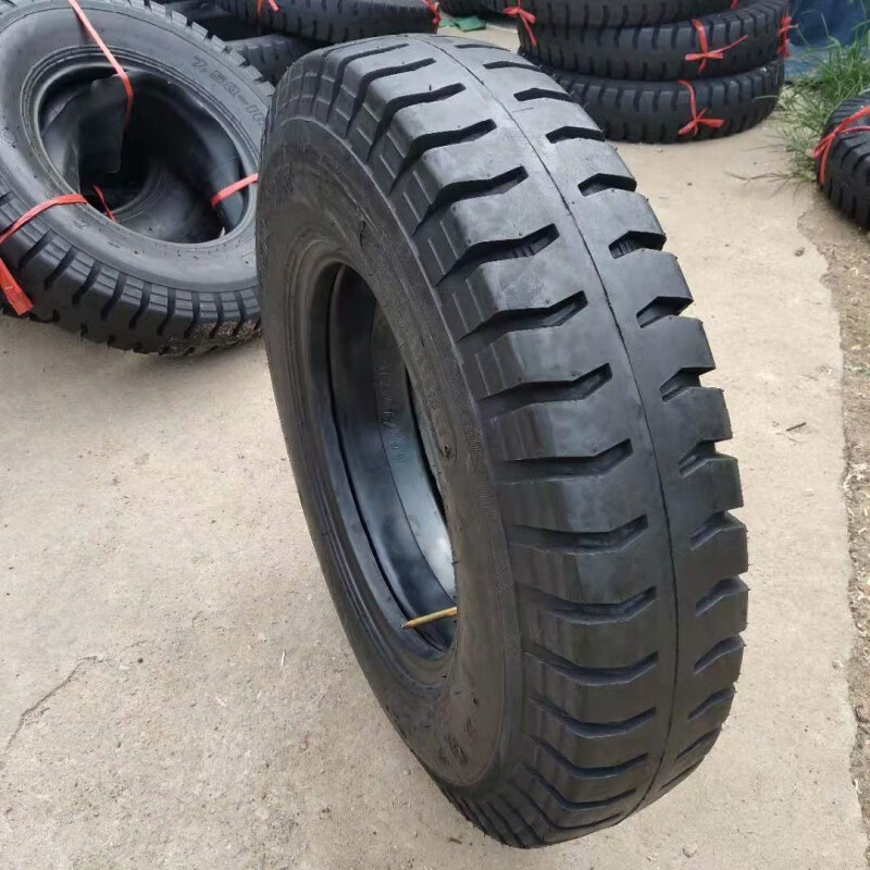 醉米（ZUIMI）農(nóng)用車拖拉機(jī)三輪車礦山加厚輪胎650 700 750 825-16耐磨防滑載重 700-16加強羊角外胎帶內(nèi)胎墊帶