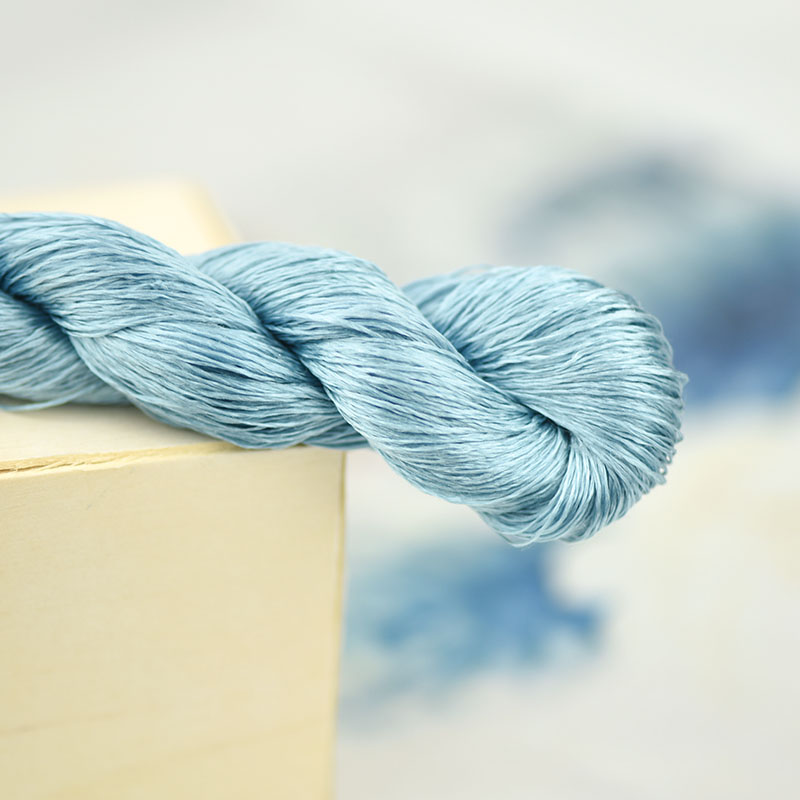 其他绣匠118号桑蚕丝线大支苏绣缠花绒花手工绣花线刺绣线用线水墨蓝