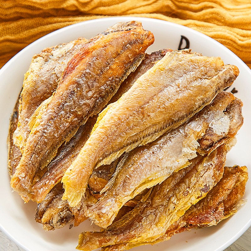 海狸先生 鳕鱼片小黄鱼酥烤鱼片孕妇小零食大连特产 黄鱼酥60g*3袋