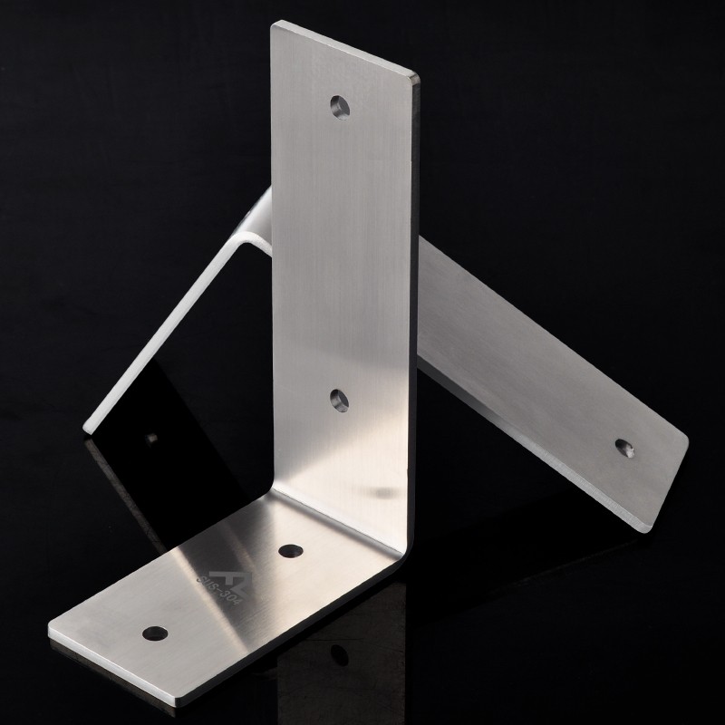 莱瑟304不锈钢直角三角支架l型90度置物架墙上支撑隔板托架层板托加厚