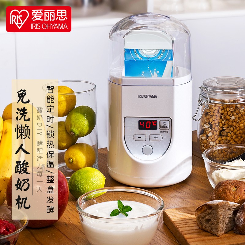 爱丽思（IRIS） 日本爱丽思酸奶机智能全自动家用自制酸奶机米酒机IYM-012C  IYM-012C 白色升级款