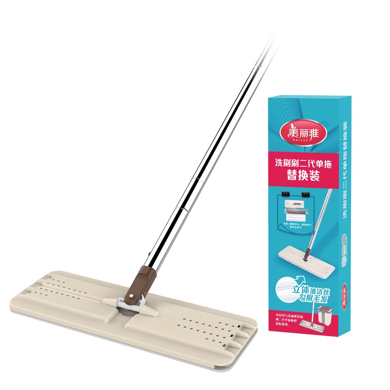 美丽雅拖把零配件拖布杆子维修零件刮刮地拖备件墩布替换装单卖地拖板