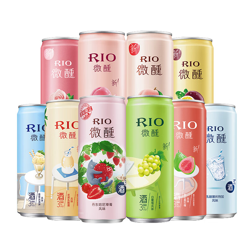 锐澳（RIO） 预调 鸡尾酒 果酒 微醺小美好全家福 330ml*10罐（10种口味）高性价比高么？