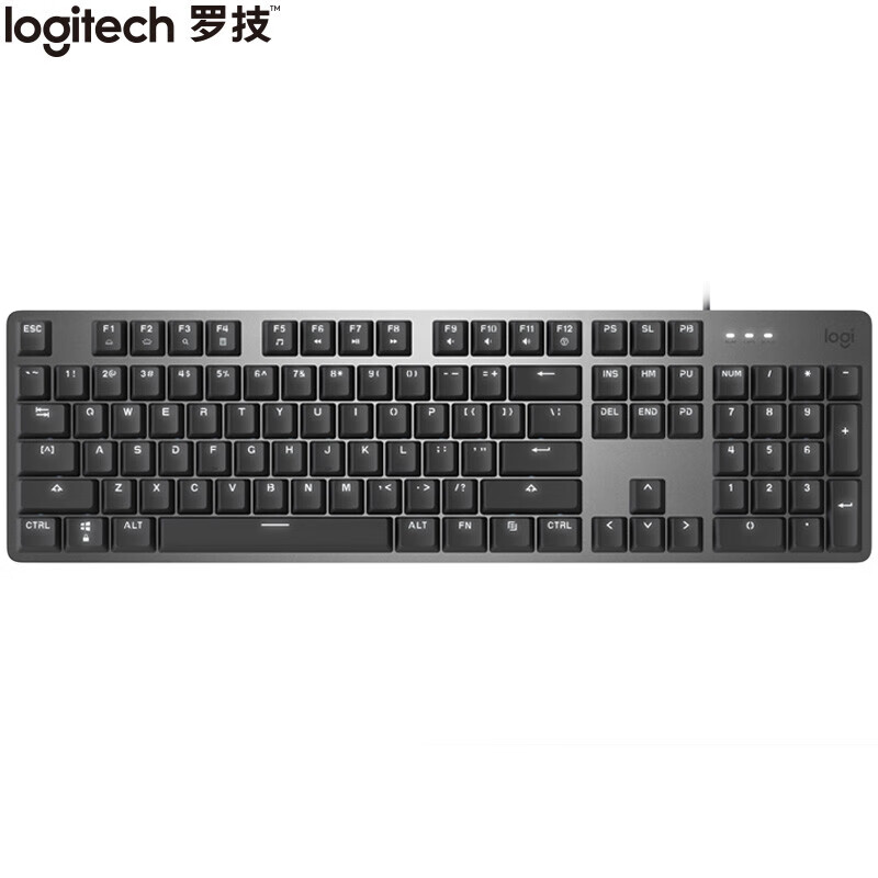 罗技(logitech)k845黑色 ttc轴 茶轴 机械键盘 有线键盘 游戏办公键盘