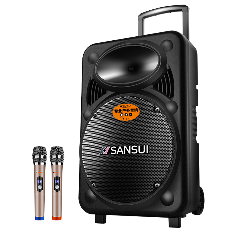 山水 A15-66 15英寸广场舞音响 便携式户外音响大功率移动蓝牙1064.46元