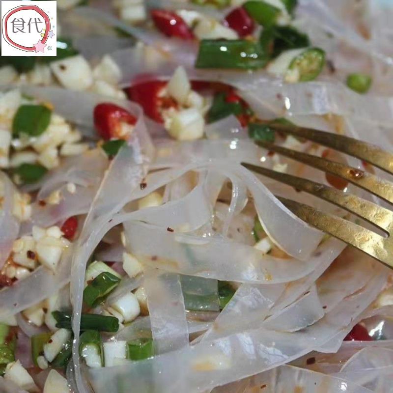 水晶凉皮干货,凉拌菜.简单方便.口感爽脆. 5斤装水晶粉皮