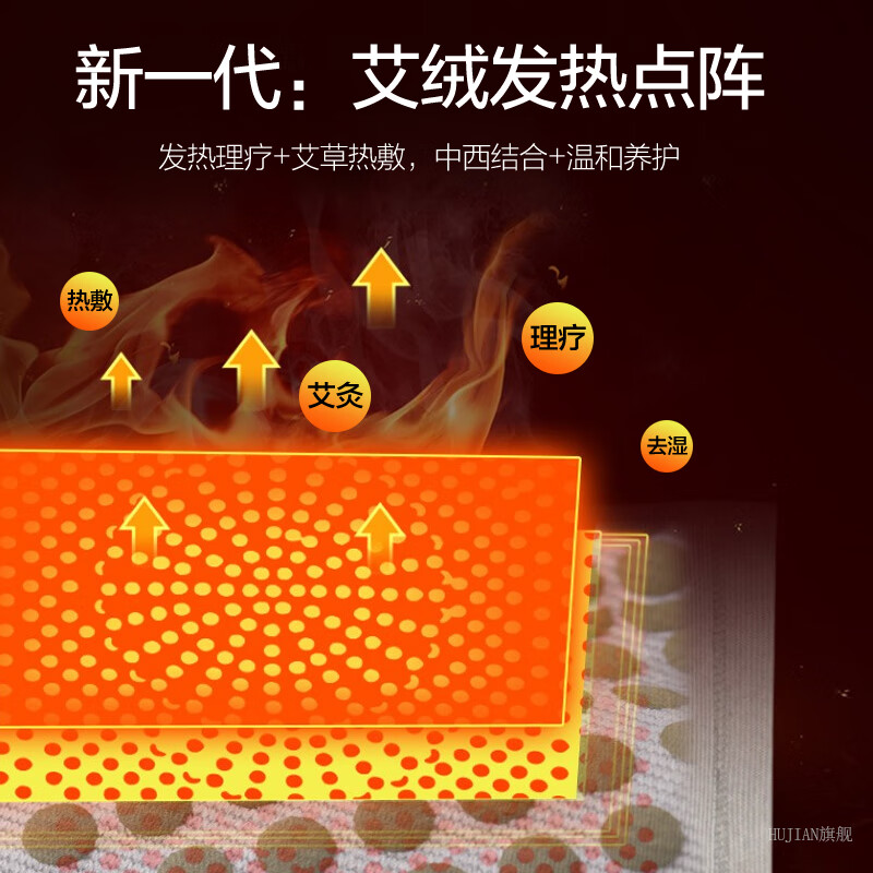 护荐护膝保暖绑带艾草自发热 运动防滑寒腿关节护具炎男女士秋冬 绑带款-灰色艾草热护膝 28cm