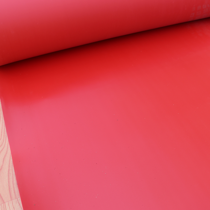 光面PVC塑胶地垫工厂车间满铺地板垫过道仓库办公室防尘塑料地毯 红色光面 定制