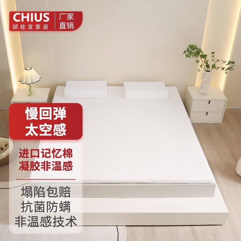 CHIUSNOOZN非温感记忆棉床垫凝胶颗粒慢回弹高密度海绵零压可折叠榻榻米地铺 白 200cm*150cm*5cm怎么看?