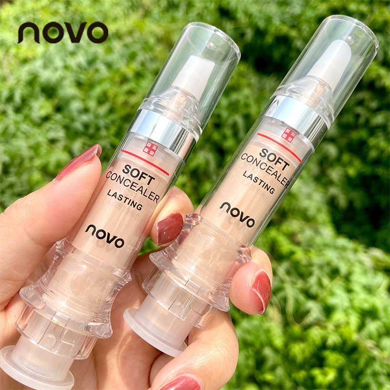 novo遮瑕液膏笔针管遮盖斑点痘痘印黑眼圈修复脸部修容隐形毛孔 2