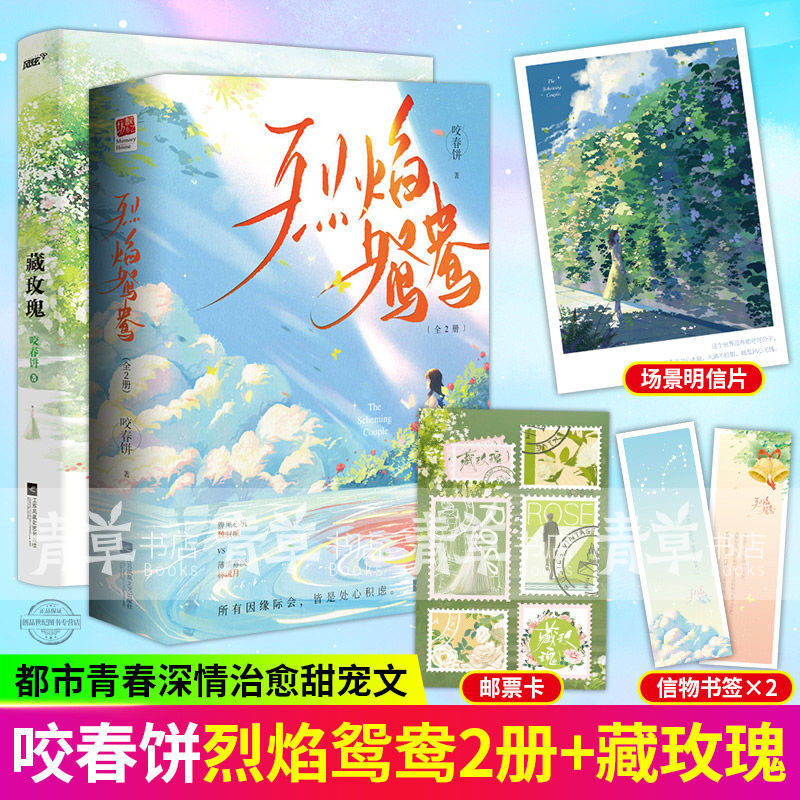 包邮烈焰鸳鸯/藏玫瑰 咬春饼著 青春都市浪漫甜宠妻青春言情小说书籍