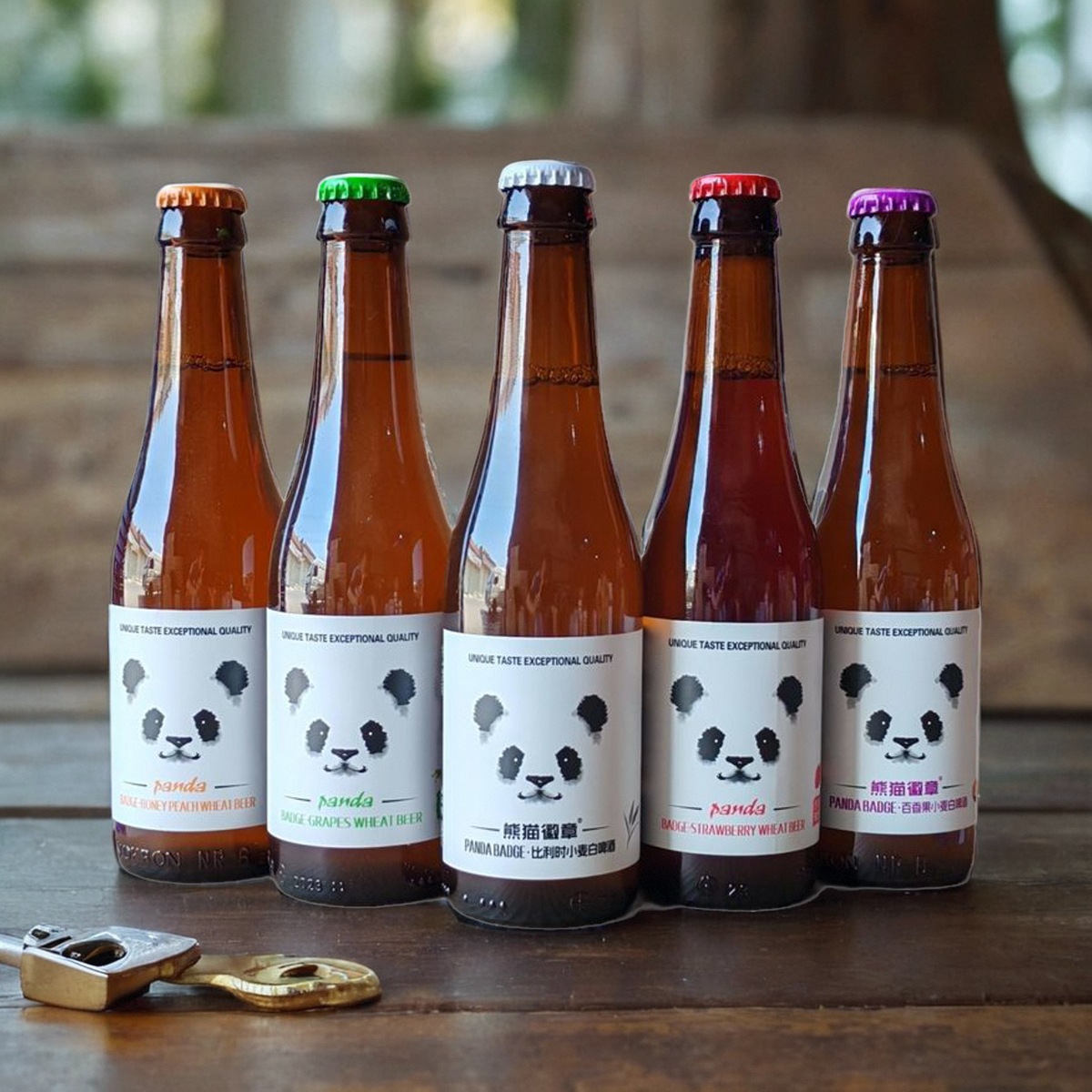 熊猫徽章啤酒精酿艾百力多果味全麦精酿280ml瓶装整箱 280ml 24瓶