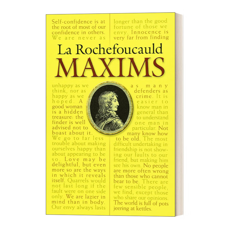 la rochefoucauld maxims 拉罗什富科道德箴言录 英文版 进口原版英语