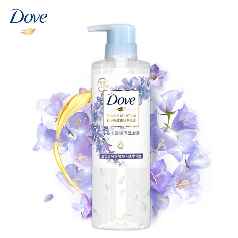多芬(dove)洗发水 致臻植萃甄选洗发露 花香持续留香 丰盈柔顺水润