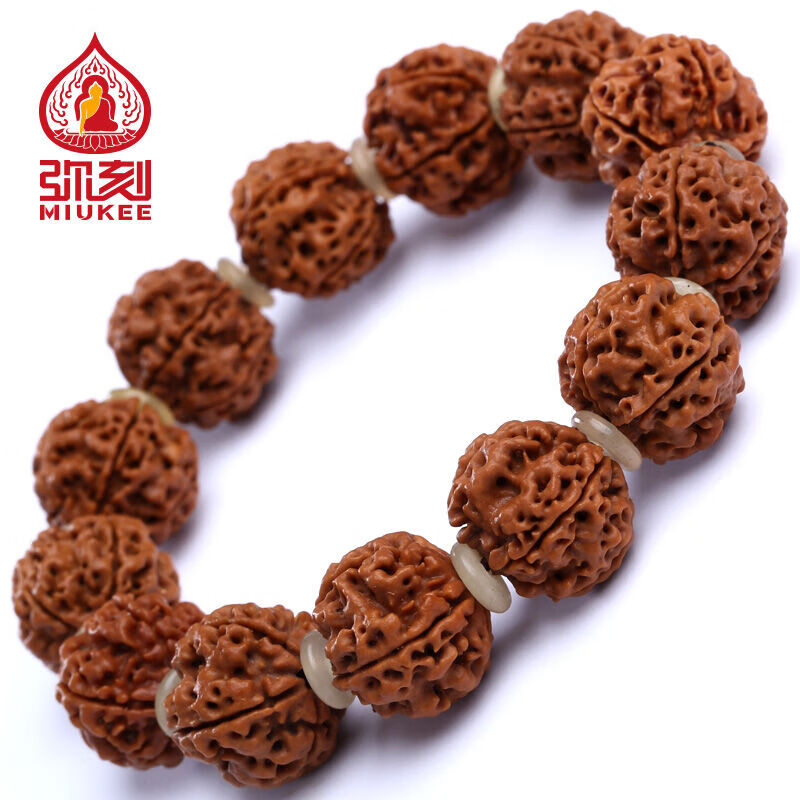 弥刻 尼泊尔五瓣大金刚菩提手串18-21mm文玩饰品 新手入门可选 5瓣