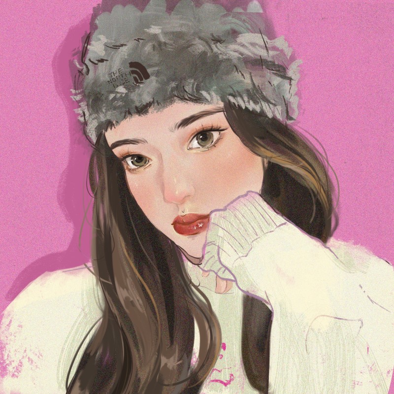 溥畔【教师节礼物女老师】女孩女友礼物代画复古风手绘头像真人照片写