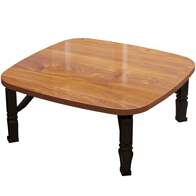 非洲鹰笔记本电脑桌折叠小方桌桌床上折叠桌懒人小桌子卧室坐地学生宿舍家用学习书桌加大桌子矮桌炕桌 白木纹【80*80*30 】可折叠炕桌