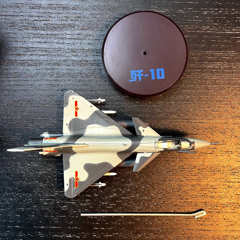 贝木惠(beimuhui)1144合金飞机模型中国军机系列歼10战斗机成品摆件配