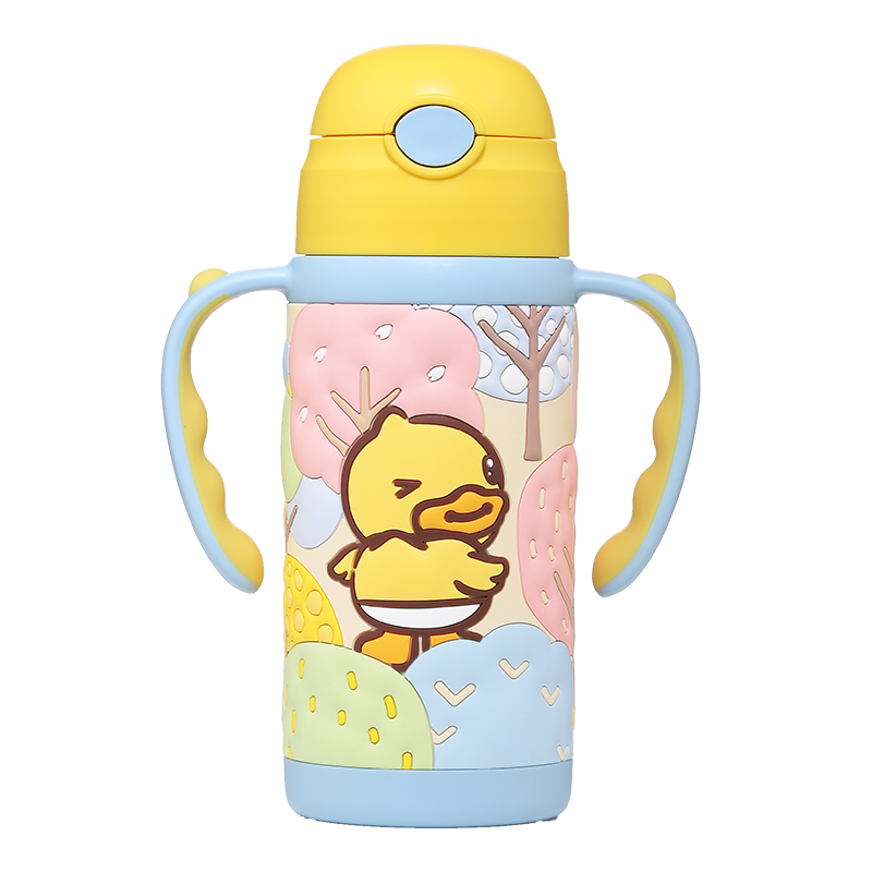 B.DUCK小黄鸭儿童吸管保温杯316不锈钢保温水杯价格走势与销量分析