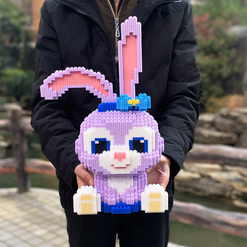 九鹿美兮小颗粒拼装积木高难度女孩星黛露儿童生日送女朋积木儿童颗粒大号 大星黛露