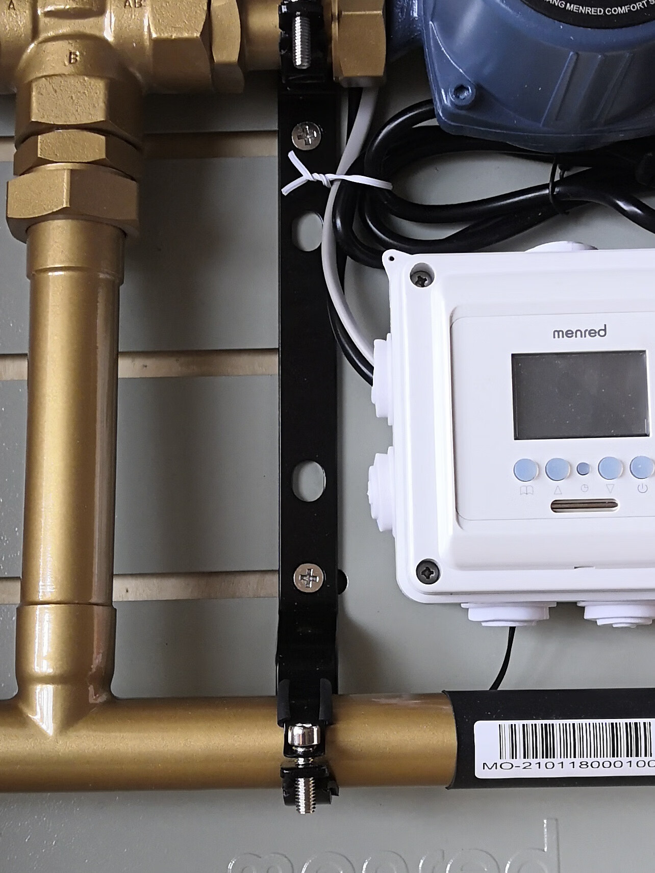 曼瑞德地暖分水器混水中心hr25.10配件三通阀tt15-5水泵rtc81 hr25.