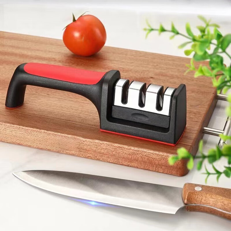 贝柚磨刀器家用多功能磨刀石厨房菜刀剪刀切片刀砍骨刀手动快速 随机发一个