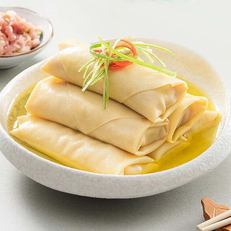 泰浦食品鲜肉百叶包500g/包千张包豆腐皮包肉食堂火锅方便速食半成品