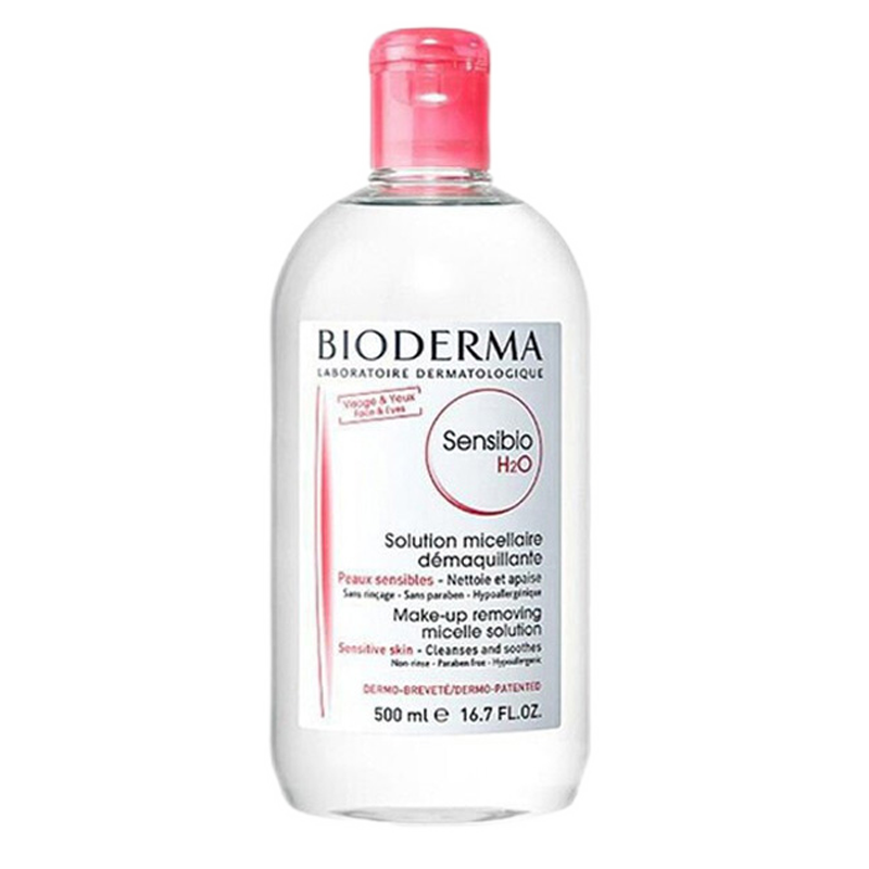 法国贝德玛（Bioderma）粉水卸妆水500ml 深层清洁温和不刺激清洁滋润 粉水500ml /瓶(全肤质)