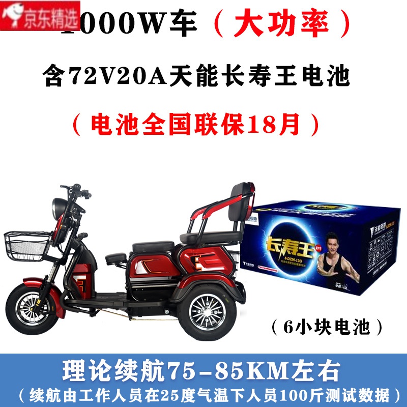 【北京可发】大安电动三轮车大安时代电动三轮车家用成人小型电瓶车