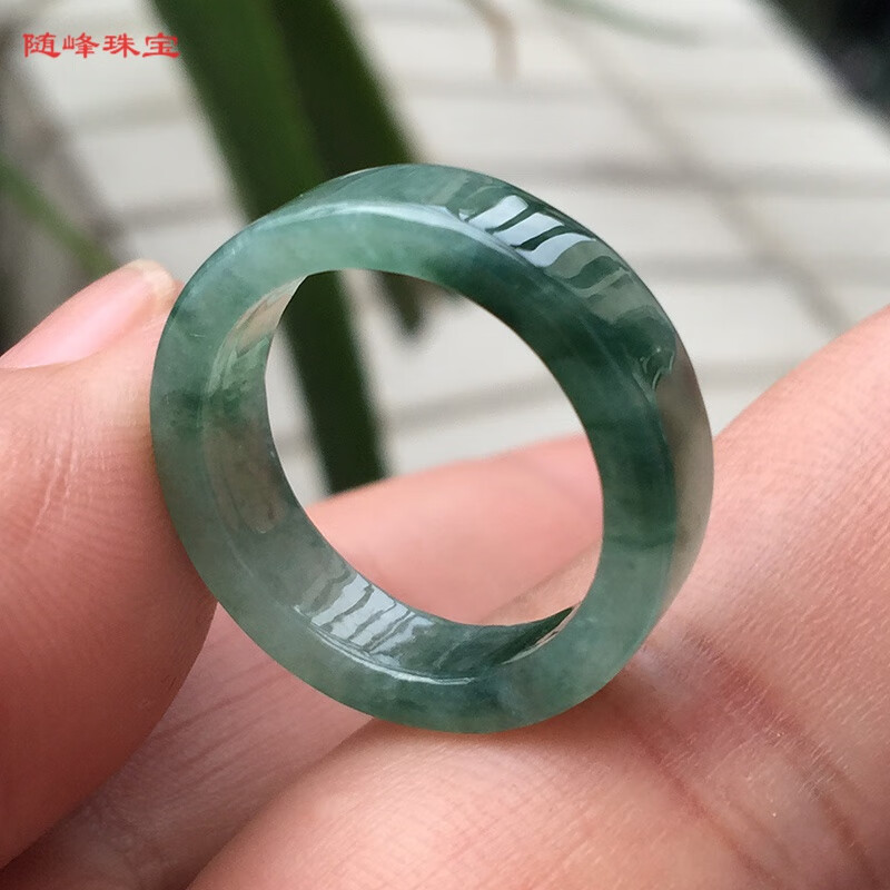 随峰（Suifeng） a货翡翠戒指男女款飘花玉指环方边大小圈口尾戒冰糯 浅绿(拍下备注编号或联系客服)怎么样,好用不?