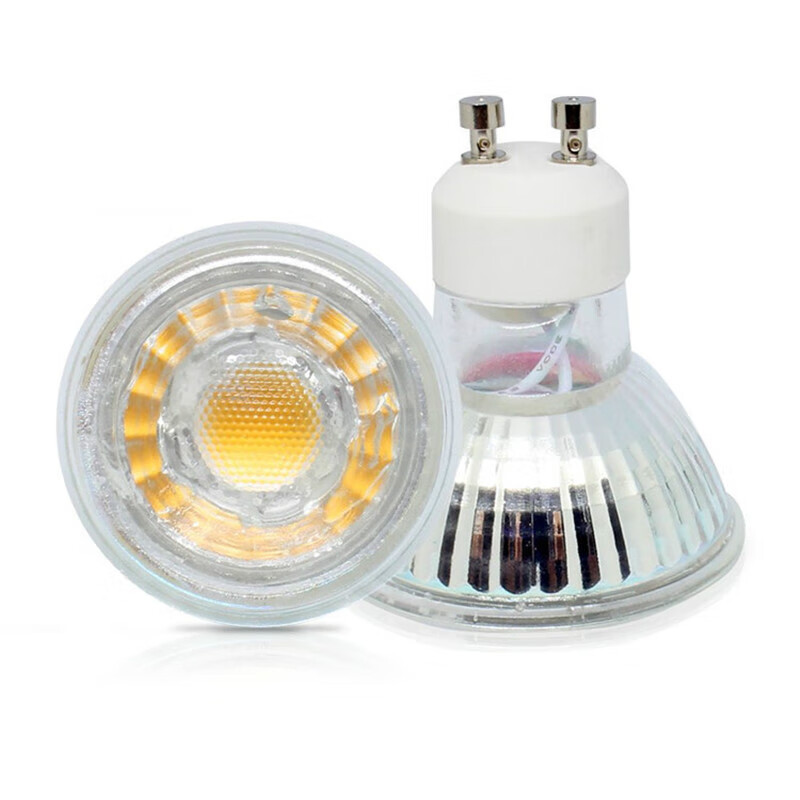 施韵令玻璃石英灯杯cob射灯3w 5w 220v可调光替换卤素灯 正白 3w 220v