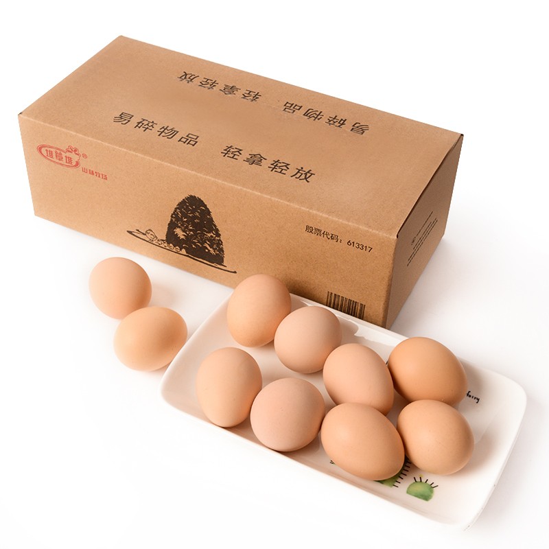 堆草堆 土鸡蛋  10枚 350g-420g 健康轻食 天然谷物饲养
