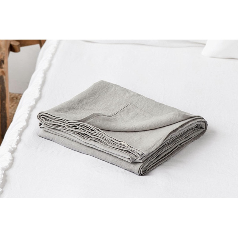 亚麻床单纯亚麻 法国纤维水洗纯亚麻床单麻布床上用品舒适透气可定制