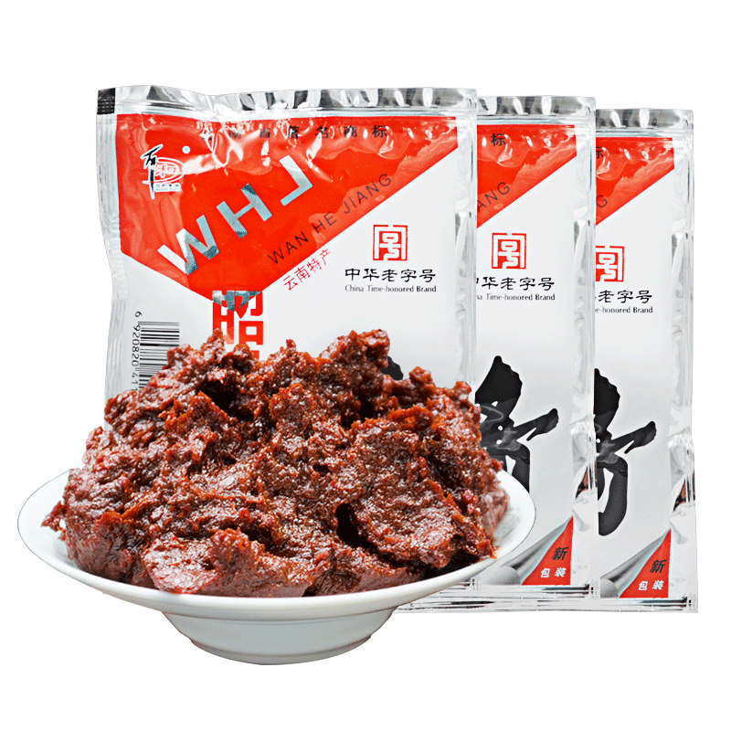 云南特产万和昭通酱150g*3袋 米子佐料黄豆 拌面酱调味酱料 昭通酱150