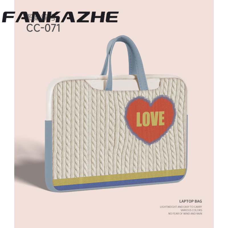 梵卡哲（FANKAZHE）美式复古笔记本电脑包13.3英寸女手提包适用于苹果macbookPro CC-071【升级配色电脑包】 13.3英寸