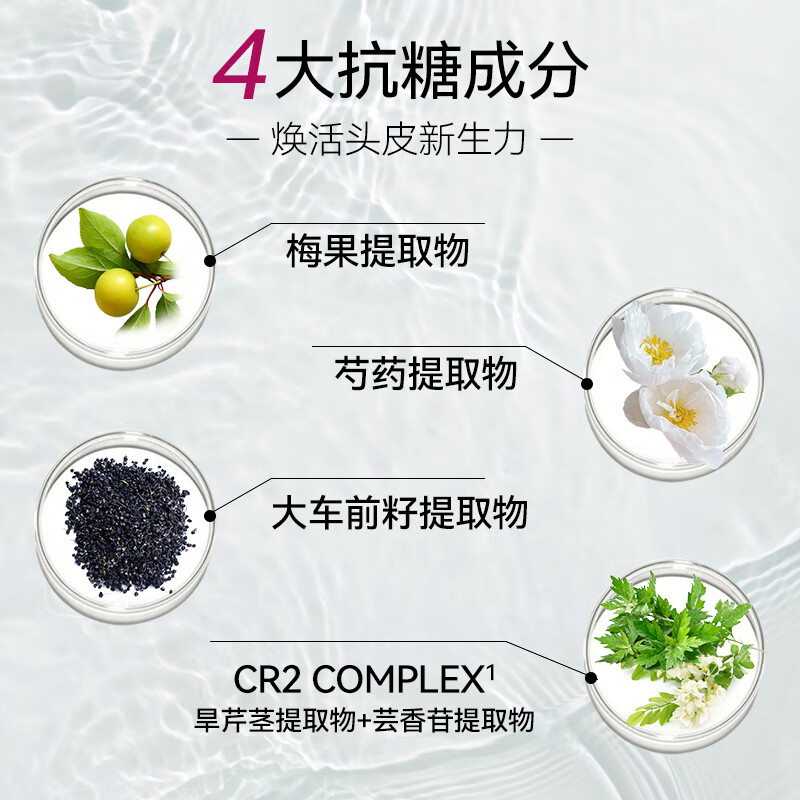 爱德兰丝晓姿联名抗糖洗发水 防脱洗发水凝润洗头洗发露去屑止痒蓬松修护 晓姿联名抗糖洗发水