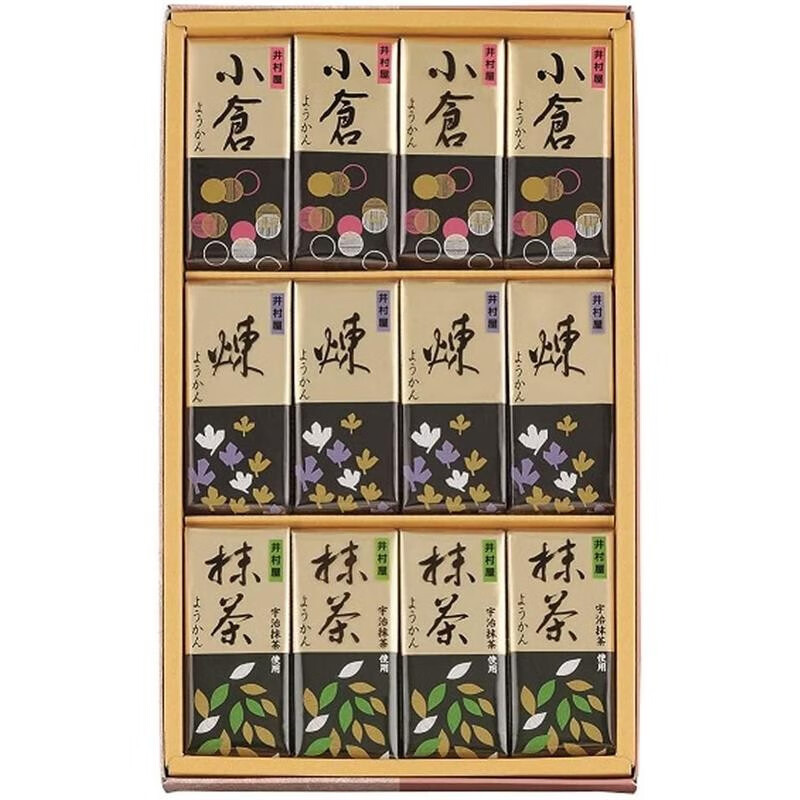 井村屋（imuraya）【日本直郵】羊羹 營養(yǎng)美味獨立包裝隨身攜帶 辦公室小零食 迷你羊羹*12個  58g