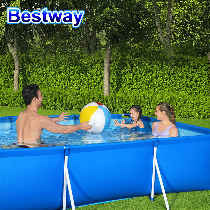 Bestway百适乐儿童游泳池加大加厚支架用往地上打孔吗？