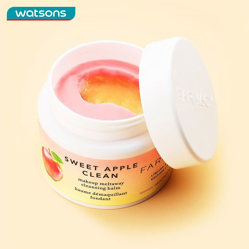 屈臣氏教师节礼物FARMACY 法沫溪清洁卸妆膏系列温和卸妆 双层苹果卸妆膏 100ml
