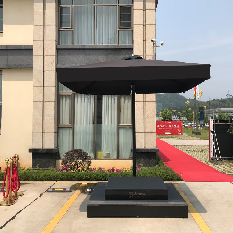 迈途森保安岗亭遮阳伞立岗台门岗值勤伞礼宾台售楼形象岗伞站台伞岗亭