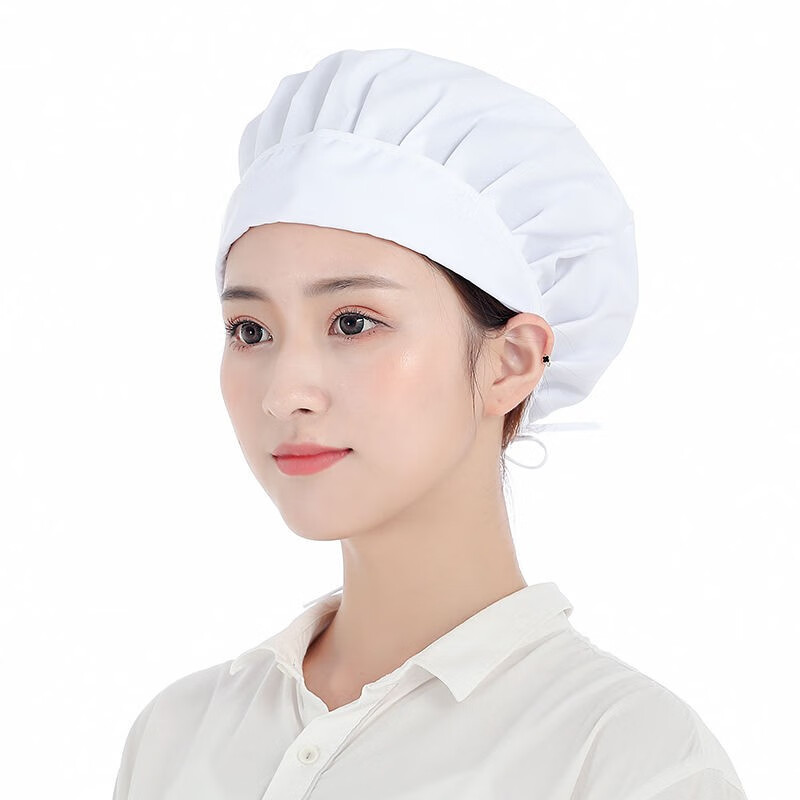 郗德鑫工作帽厨师帽子男新款厨房卫生帽女餐饮食品帽透气防油烟防尘防