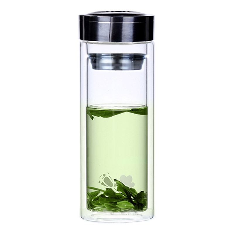 礼品泡茶杯定制logo印字刻字定做企业宣传纪念品杯子 300ml中杯钢盖