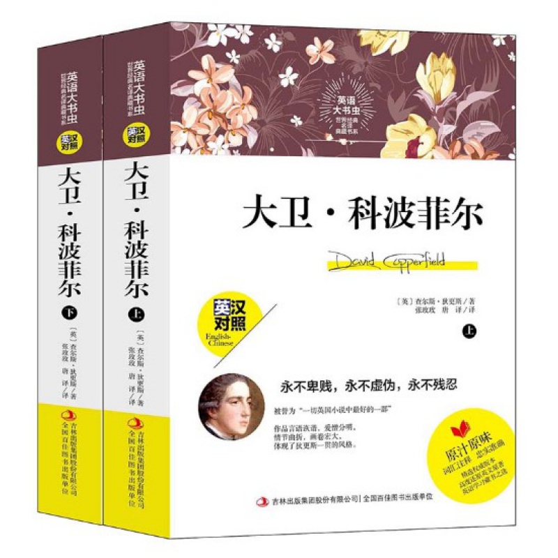 正版 世界经典名译典藏书系：大卫·科波菲尔上下册 英汉对照 狄更斯著 中学生课外阅读书籍 词汇注释