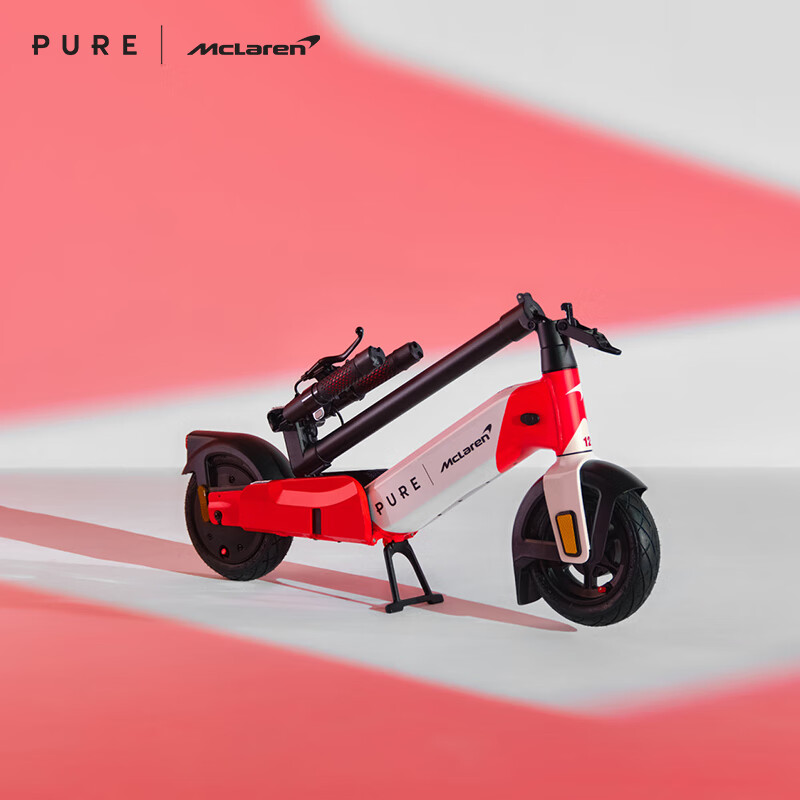 佩尚PURE x McLAREN合作款电动滑板车兰多诺里斯同款迈凯伦限量发售款 MP4/4 Special Edition 红白款