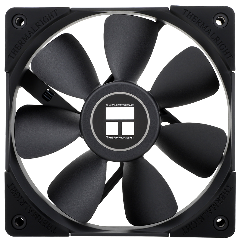 thermalright(利民)tl-r12b 12cm风扇 s-fdb轴承 4pin pwm1500转速