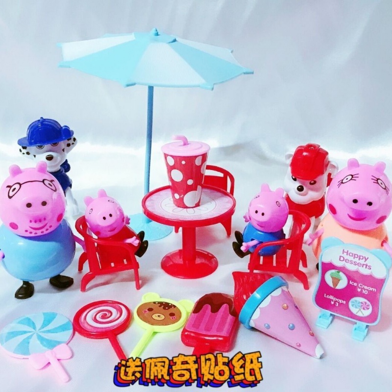 小猪佩奇玩具家庭套装女孩玩具粉红佩琪一家过家家儿童玩具男孩 旺队